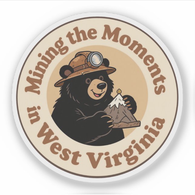 Adesivo Explorando os Momentos_ West Virginia Tiny Mountai (Frente)