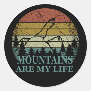 Adesivo Explorar logotipo de caminhada ao ar livre para ca