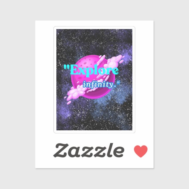 Adesivo Explorar o infinito (Folha)