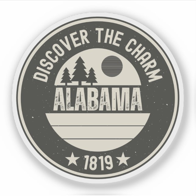Adesivo Explore Alabama - Designs para Cada Amante (Frente)