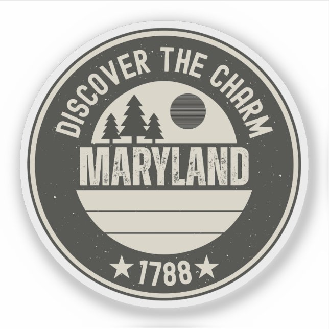 Adesivo Explore Maryland - Designs para Cada Amante (Frente)