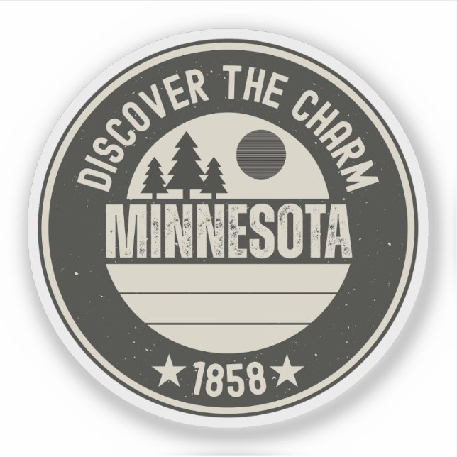 Adesivo Explore Minnesota - Designs para Cada Amante (Frente)