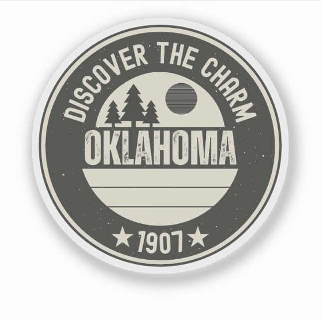 Adesivo Explore Oklahoma - Designs para Cada Amante (Frente)