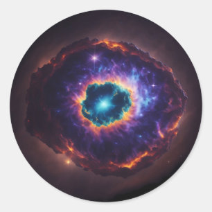 Adesivo Explosão de Supernova no céu noturno estrelado