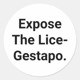 Adesivo Expor a Gestapo-Piolho Hankamer Artjunkhaus Boo!