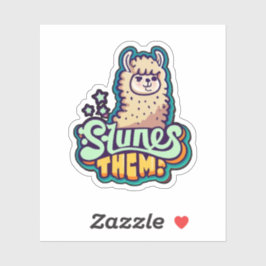 Adesivo Expresse-se com o Llama Vinyl Stickers