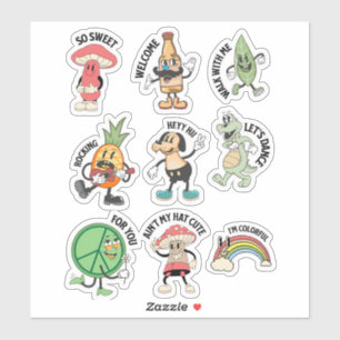 Adesivo Expresse-se em Kawaii! Personagem Divertido 