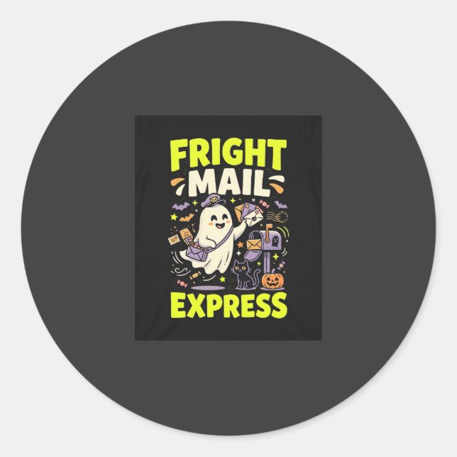 Adesivo Expresso de Correio de Terror do Halloween (Frente)