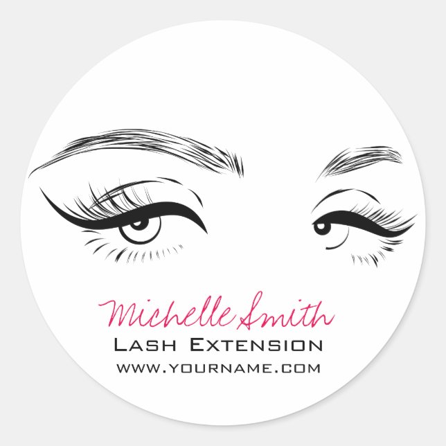 Adesivo Extensão de Lash com lascas longas de face (Frente)