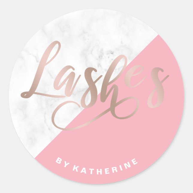 Adesivo Extensão moderna de mármore elegante e rosa dourad (Frente)