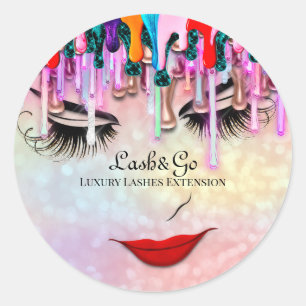 Adesivo Extrato de Artista Lashes de Produto Holográfico