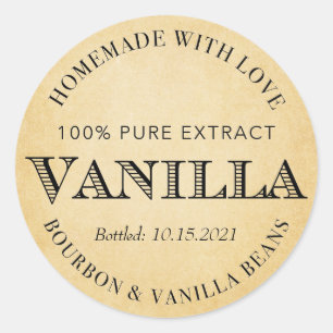 Adesivo Extrato de Baunilha Personalizado com Bourbon VE00