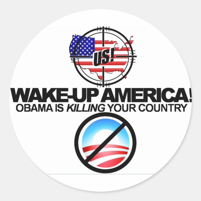 Adesivo Extreme Anti Obama Piada Sticker 01 (Frente)