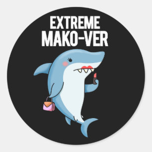 Adesivo Extreme Mako-ver Funny Mako Shark Pun Dark BG