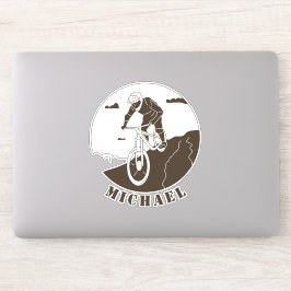 Adesivo Extreme Sport Mountain Biking Cyclist Name