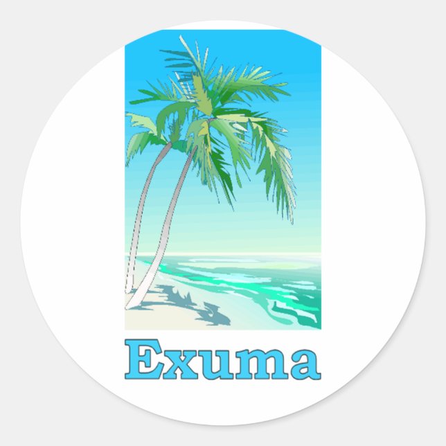 Adesivo Exuma, Bahamas (Frente)