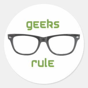 Adesivo Eyeglasses da regra dos geeks