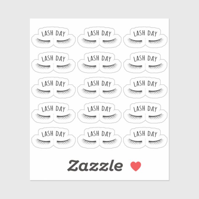 Adesivo Eyelash Nomeação Beauty Salon Bujo Planner (Folha)