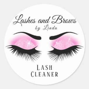 Adesivo Eyelashes Extension Cleaner Design - Rosa