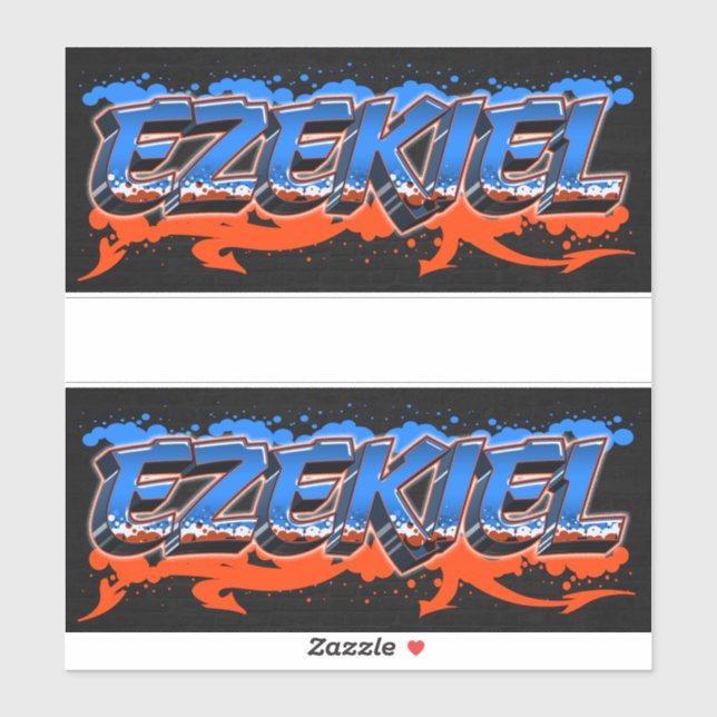 Adesivo Ezekiel Vorname Name Graffiti Aufkleber Sticker (Folha)