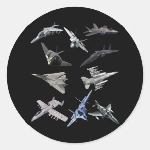 Adesivo F22 Raptor F18 Hornet F4 Tomcat F35 F15 F16 F117