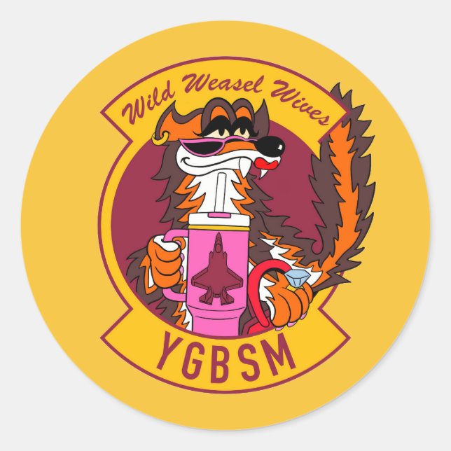 Adesivo F35 Wild Weasel Wives Sticker (Frente)