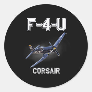 Adesivo F4u Corsair Warbird Wwii Aeronaves militares
