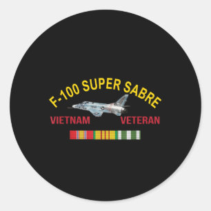 Adesivo F-100 Super Saber Vietnam Veterano F