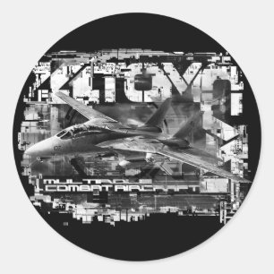 Adesivo F-14 Vinheta redonda clássica Tomcat