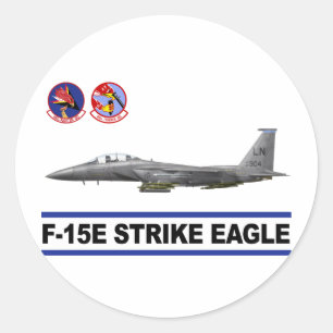 Adesivo F-15E Esquadrão de Combatentes Strike Eagle 492nd