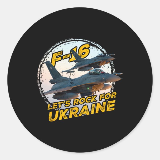 Adesivo F-16 Ukraine 1  (Frente)