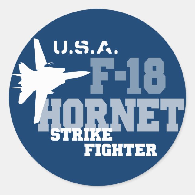 Adesivo F-18 Corneta - Combate à Greve (Frente)