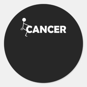 Adesivo F Cancer Engraçado figura Engraçado Parafuso