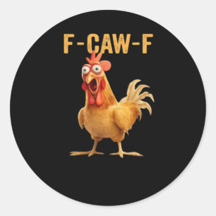 Adesivo F-Caw-F-Chicken Essencial Criativo Casual