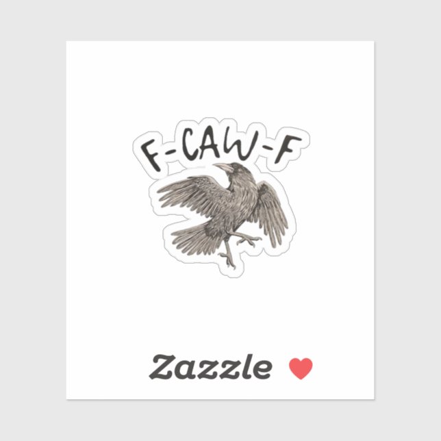 Adesivo F-Caw-F Classic Aesthetic Casual (Folha)
