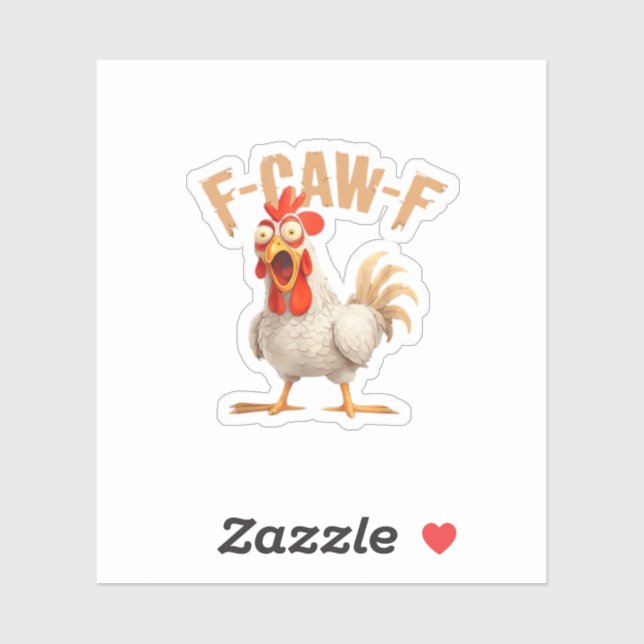 Adesivo F-Caw-F Classic Aesthetic Style (Folha)