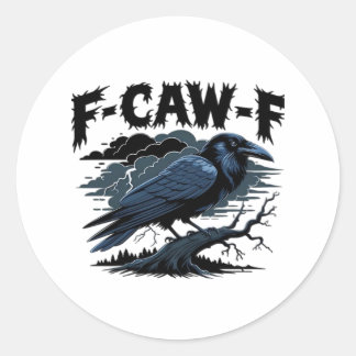 Adesivo F-Caw-F Clássico Minimal Limpo