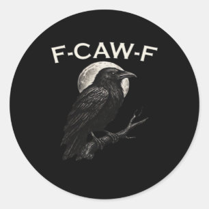 Adesivo F-Caw-F Corvo Corvo Engraçado F-Caw-F Engrenagem G