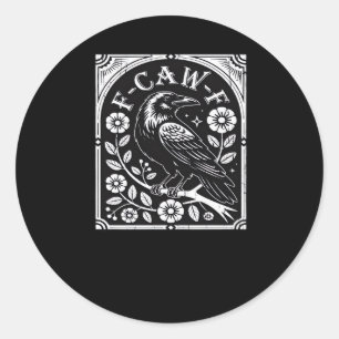 Adesivo F-Caw-F Crow Estética Casual