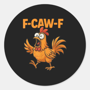 Adesivo F-caw-f Crow Funny Fcawf Black Bird Meme G