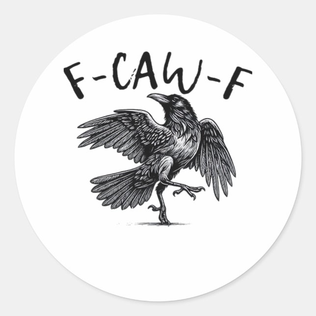 Adesivo F Caw F Crow Retro Classic Style (Frente)