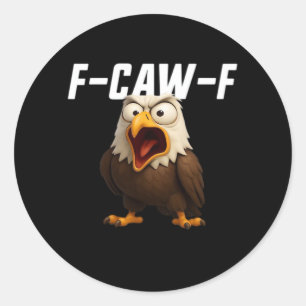 Adesivo F-Caw-F Engraçado F-Caw-F Acessório