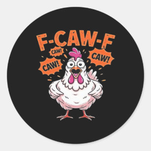 Adesivo F-Caw-F Frango Clássico Legal Único