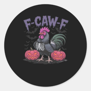 Adesivo F Caw F Frango Engraçado Estilo Clássico Simples e