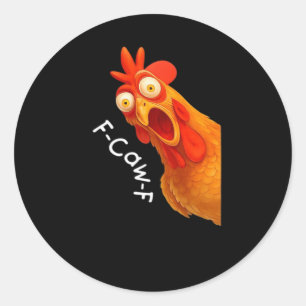 Adesivo F-Caw-F Frango Essencial Minimal Limpo
