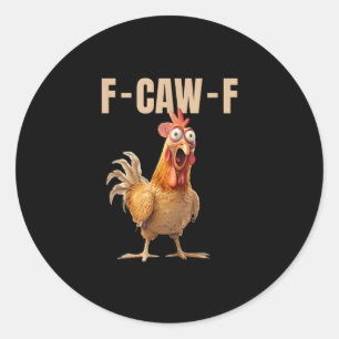 Adesivo F-Caw-F Frango Estilo Vintage
