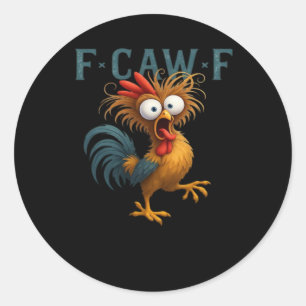 Adesivo F-Caw-F Frango Estilo Vintage Essencial