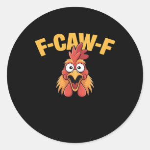 Adesivo F-Caw-F Frango Frango Engraçado Gráfico Criativo