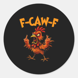 Adesivo F Caw F Galo Pássaro Engraçado Fcawf Domador de Ga
