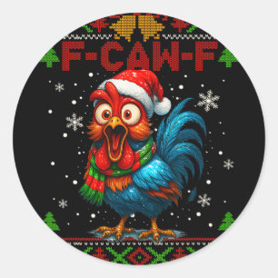 Adesivo F Caw F Galo Pássaro Engraçado Fcawf Domador de Ga